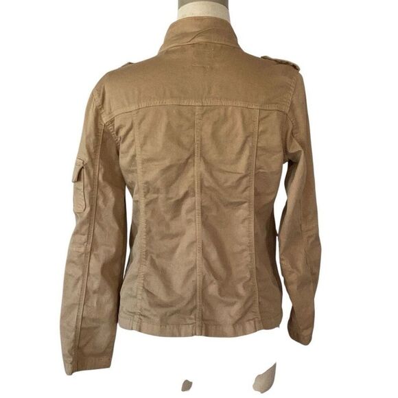 Kensie Jeans Lightweight Zip Up Utility Jacket Stretch Women’s Medium - Picture 4 of 7